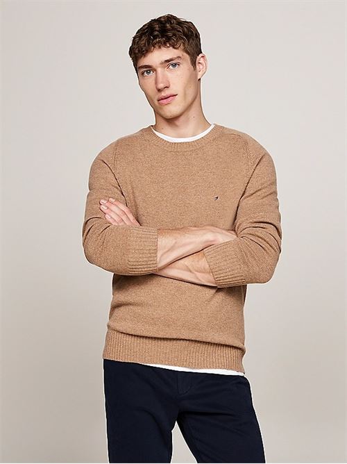 lambswool crew neck TOMMY HILFIGER | MW0MW36535RFG